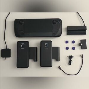 Valve Steam Deck - Black Console Displaying System Info